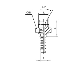 Фитинг BSPT прямой DN06 1/8" (Ш)